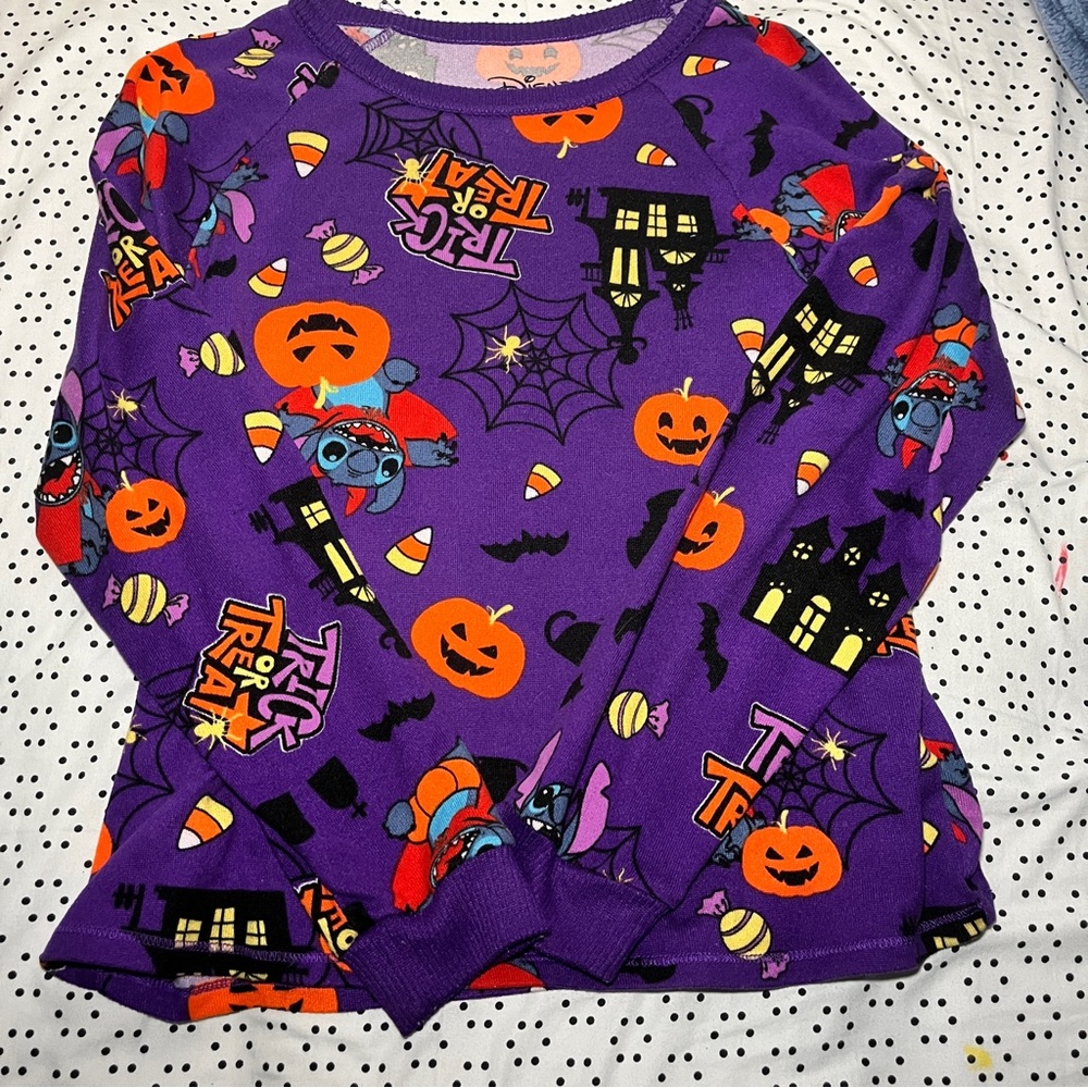 Lilo and stitch sleepwear halloween long sleeve shirt.